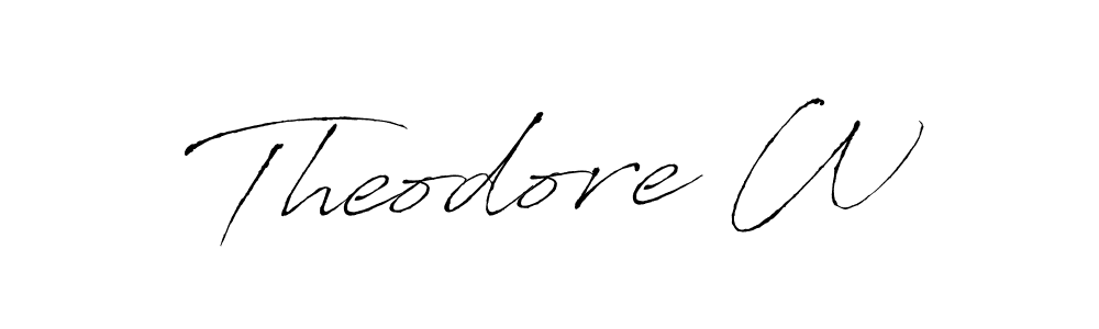 Antro_Vectra is a professional signature style that is perfect for those who want to add a touch of class to their signature. It is also a great choice for those who want to make their signature more unique. Get Theodore W name to fancy signature for free. Theodore W signature style 6 images and pictures png