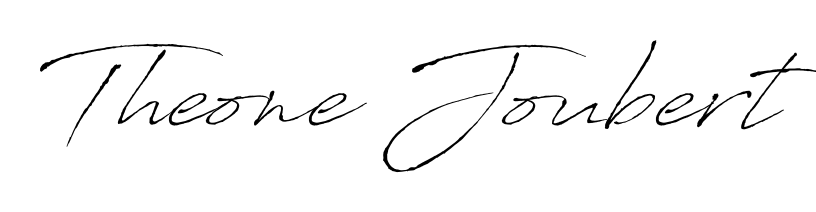 Designed for modern professionals: Theone Joubert name signature crafted with Antro_Vectra script. Ready for digital PDF workflows. Theone Joubert signature style 6 images and pictures png
