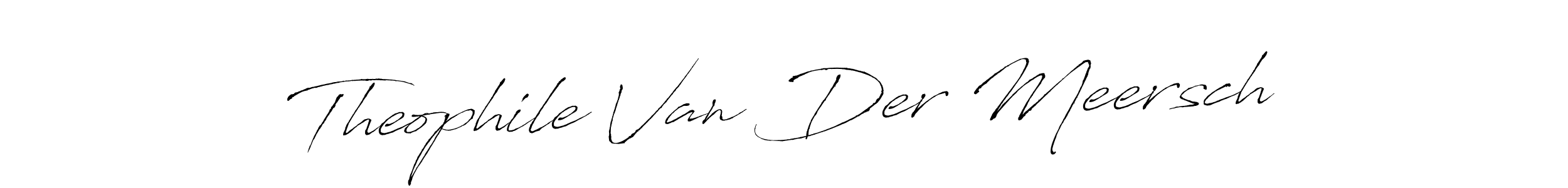 You should practise on your own different ways (Antro_Vectra) to write your name (Theophile Van Der Meersch) in signature. don't let someone else do it for you. Theophile Van Der Meersch signature style 6 images and pictures png