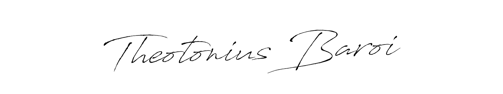 The best way (Antro_Vectra) to make a short signature is to pick only two or three words in your name. The name Theotonius Baroi include a total of six letters. For converting this name. Theotonius Baroi signature style 6 images and pictures png