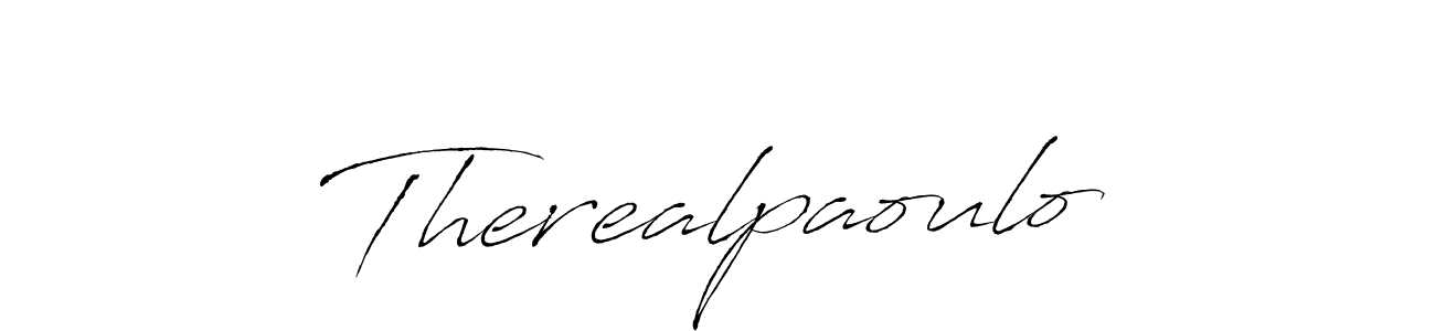 How to make Therealpaoulo name signature. Use Antro_Vectra style for creating short signs online. This is the latest handwritten sign. Therealpaoulo signature style 6 images and pictures png