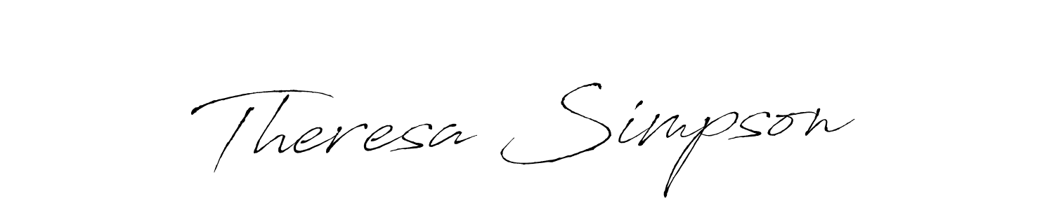 Make a beautiful signature design for name Theresa Simpson. Use this online signature maker to create a handwritten signature for free. Theresa Simpson signature style 6 images and pictures png