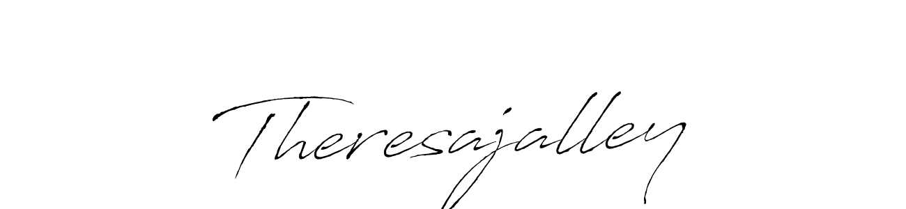 How to make Theresajalley signature? Antro_Vectra is a professional autograph style. Create handwritten signature for Theresajalley name. Theresajalley signature style 6 images and pictures png