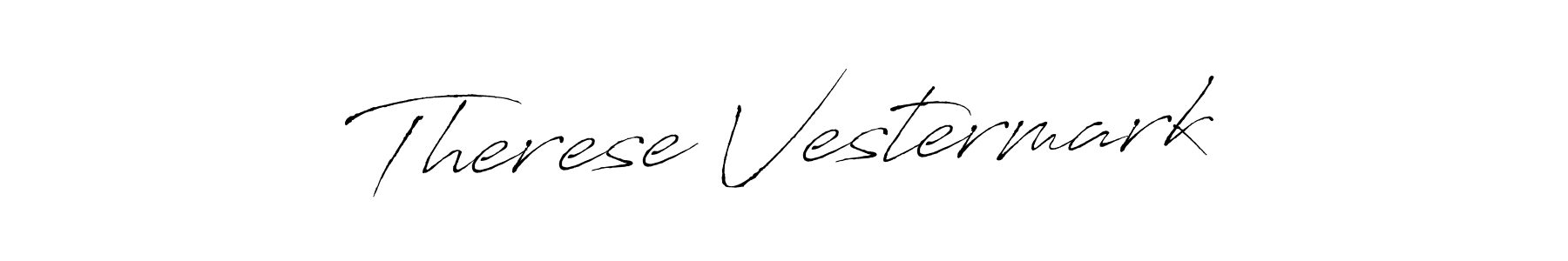 Design your own signature with our free online signature maker. With this signature software, you can create a handwritten (Antro_Vectra) signature for name Therese Vestermark. Therese Vestermark signature style 6 images and pictures png