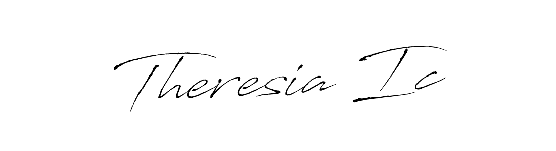 Use a signature maker to create a handwritten signature online. With this signature software, you can design (Antro_Vectra) your own signature for name Theresia Ic. Theresia Ic signature style 6 images and pictures png