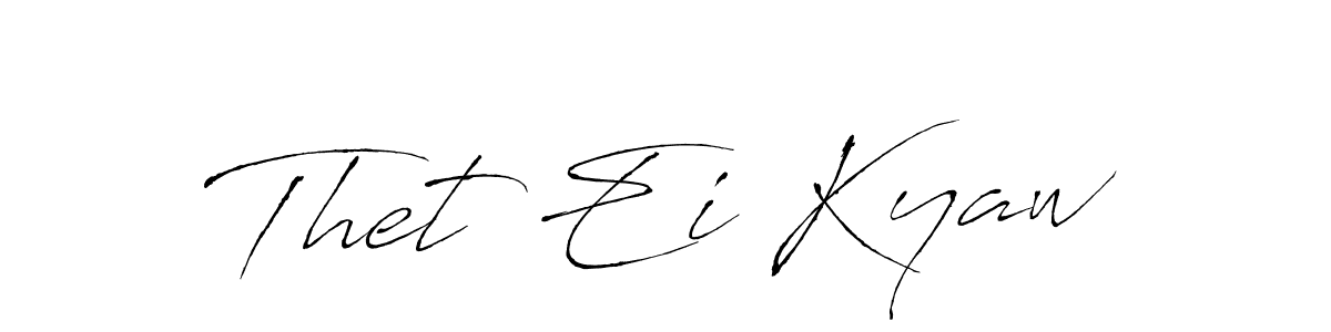 You can use this online signature creator to create a handwritten signature for the name Thet Ei Kyaw. This is the best online autograph maker. Thet Ei Kyaw signature style 6 images and pictures png