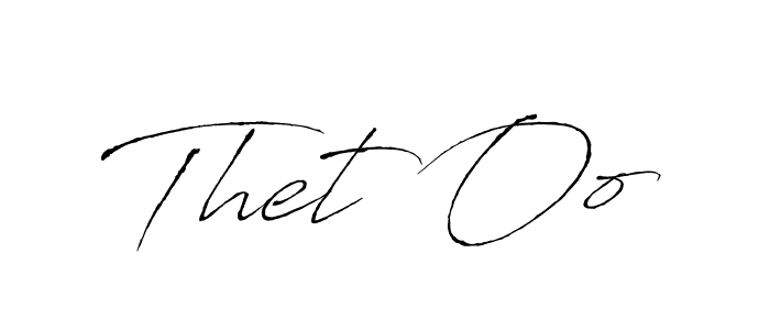 Also we have Thet Oo name is the best signature style. Create professional handwritten signature collection using Antro_Vectra autograph style. Thet Oo signature style 6 images and pictures png