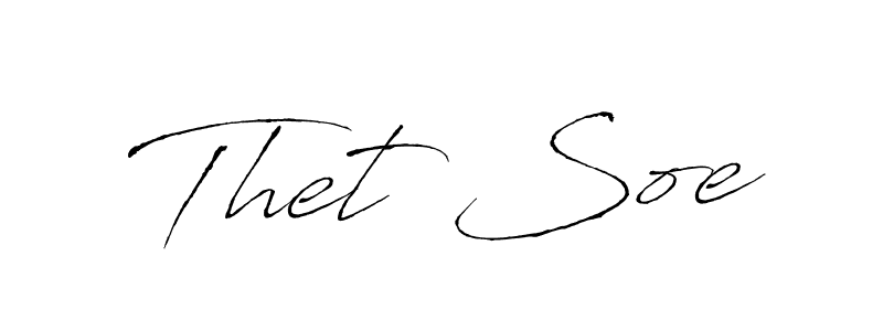 Use a signature maker to create a handwritten signature online. With this signature software, you can design (Antro_Vectra) your own signature for name Thet Soe. Thet Soe signature style 6 images and pictures png