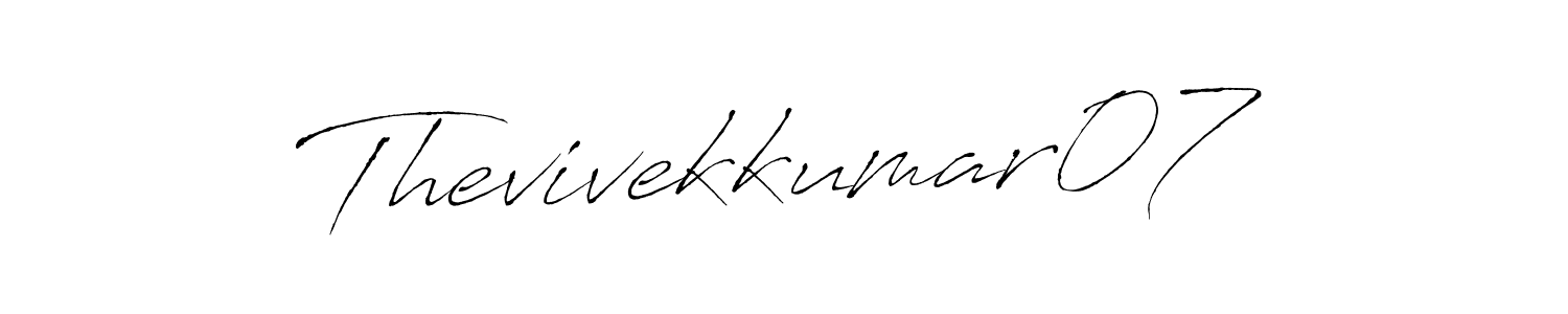 This is the best signature style for the Thevivekkumar07 name. Also you like these signature font (Antro_Vectra). Mix name signature. Thevivekkumar07 signature style 6 images and pictures png