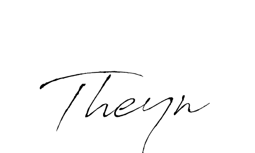 Make a beautiful signature design for name Theyn. With this signature (Antro_Vectra) style, you can create a handwritten signature for free. Theyn signature style 6 images and pictures png