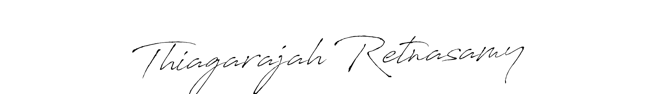 Create a beautiful signature design for name Thiagarajah Retnasamy. With this signature (Antro_Vectra) fonts, you can make a handwritten signature for free. Thiagarajah Retnasamy signature style 6 images and pictures png