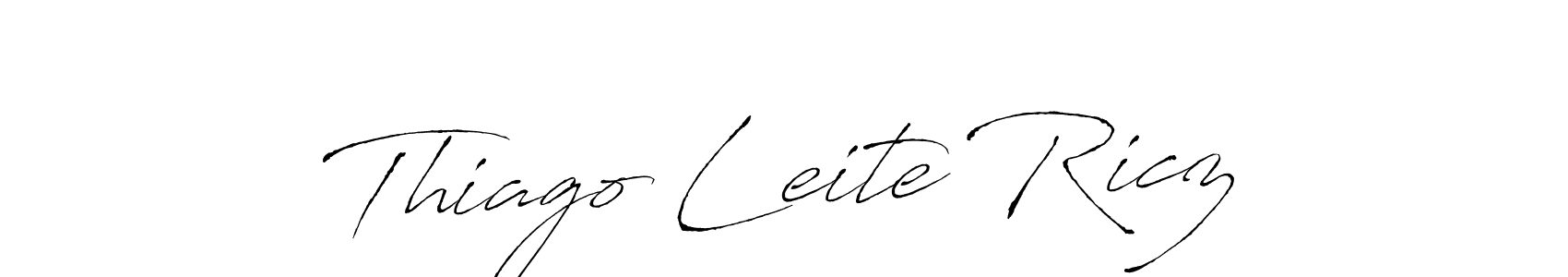 Antro_Vectra is a professional signature style that is perfect for those who want to add a touch of class to their signature. It is also a great choice for those who want to make their signature more unique. Get Thiago Leite Ricz name to fancy signature for free. Thiago Leite Ricz signature style 6 images and pictures png