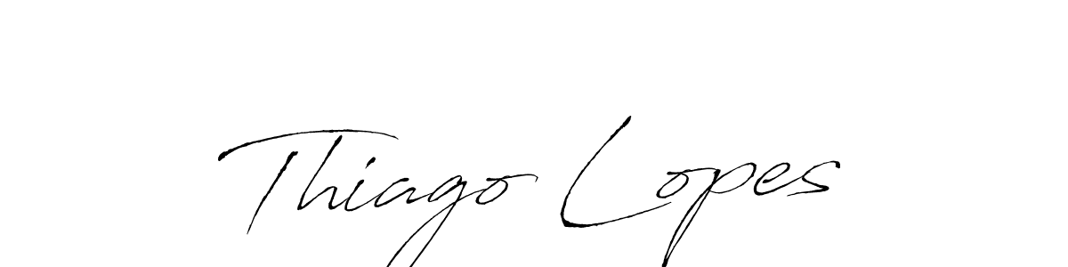 Design your own signature with our free online signature maker. With this signature software, you can create a handwritten (Antro_Vectra) signature for name Thiago Lopes. Thiago Lopes signature style 6 images and pictures png