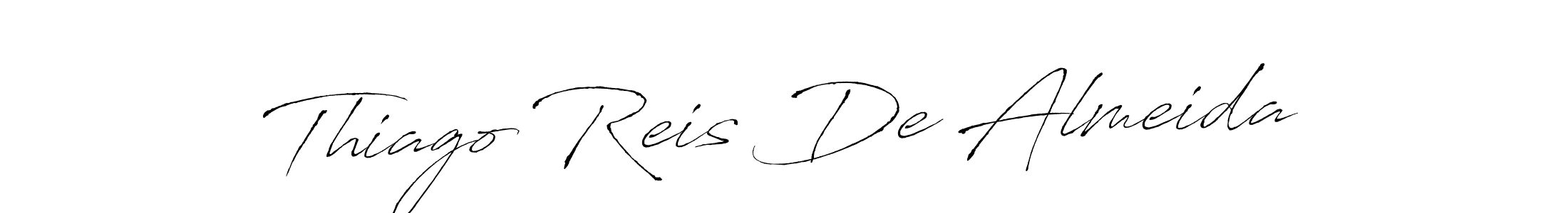 Make a short Thiago Reis De Almeida signature style. Manage your documents anywhere anytime using Antro_Vectra. Create and add eSignatures, submit forms, share and send files easily. Thiago Reis De Almeida signature style 6 images and pictures png
