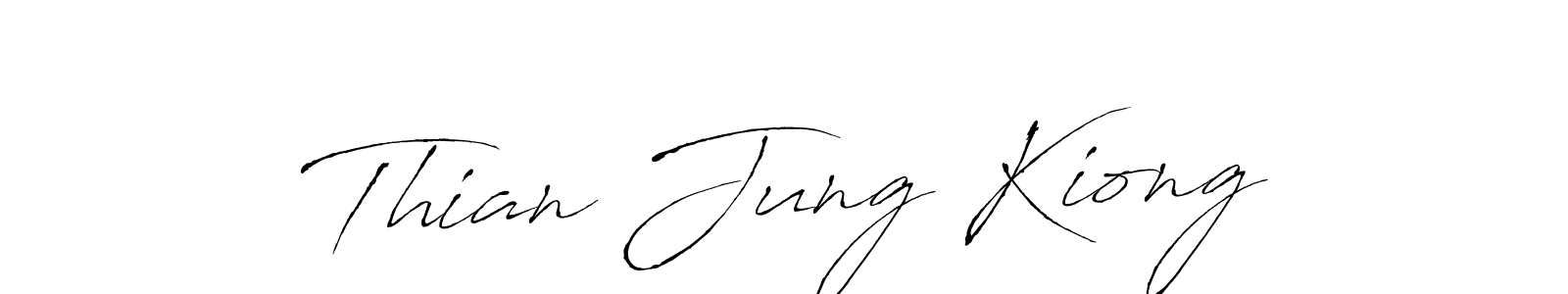How to make Thian Jung Kiong signature? Antro_Vectra is a professional autograph style. Create handwritten signature for Thian Jung Kiong name. Thian Jung Kiong signature style 6 images and pictures png