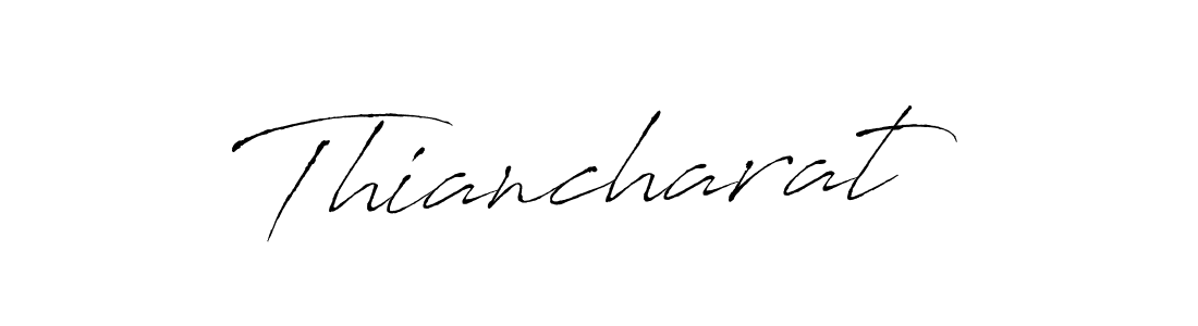 How to make Thiancharat name signature. Use Antro_Vectra style for creating short signs online. This is the latest handwritten sign. Thiancharat signature style 6 images and pictures png