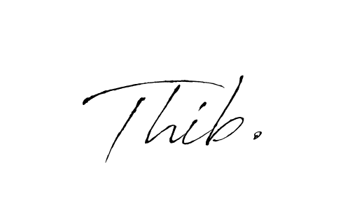 Create a beautiful signature design for name Thib.. With this signature (Antro_Vectra) fonts, you can make a handwritten signature for free. Thib. signature style 6 images and pictures png