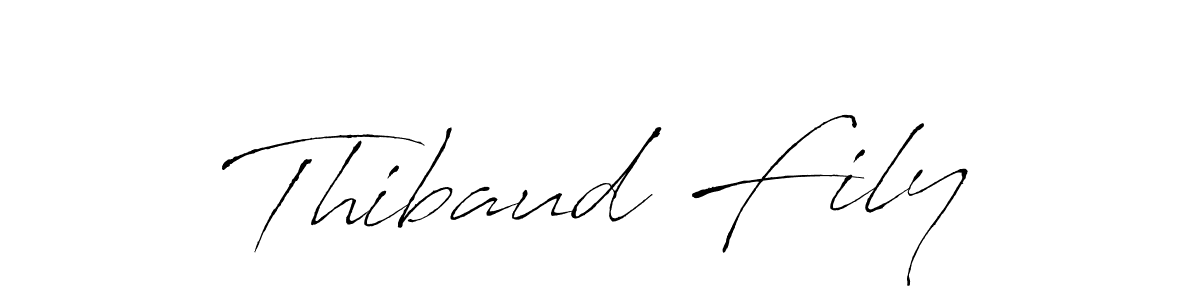 Design your own signature with our free online signature maker. With this signature software, you can create a handwritten (Antro_Vectra) signature for name Thibaud Fily. Thibaud Fily signature style 6 images and pictures png