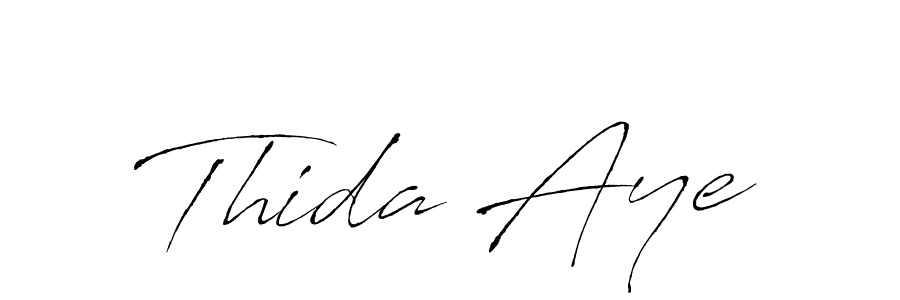 How to make Thida Aye name signature. Use Antro_Vectra style for creating short signs online. This is the latest handwritten sign. Thida Aye signature style 6 images and pictures png