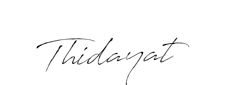 How to make Thidayat name signature. Use Antro_Vectra style for creating short signs online. This is the latest handwritten sign. Thidayat signature style 6 images and pictures png