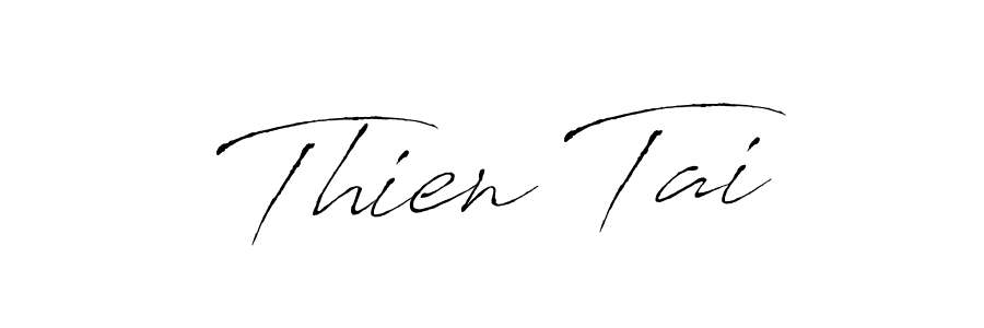Use a signature maker to create a handwritten signature online. With this signature software, you can design (Antro_Vectra) your own signature for name Thien Tai. Thien Tai signature style 6 images and pictures png