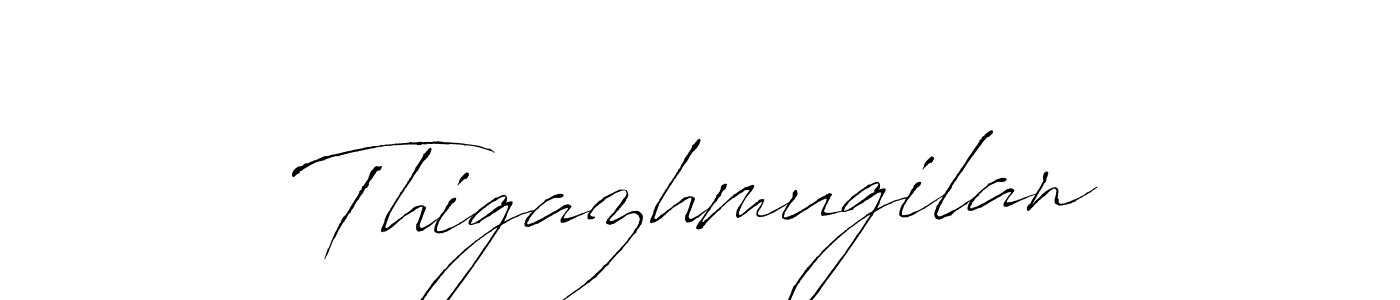 Create a beautiful signature design for name Thigazhmugilan. With this signature (Antro_Vectra) fonts, you can make a handwritten signature for free. Thigazhmugilan signature style 6 images and pictures png