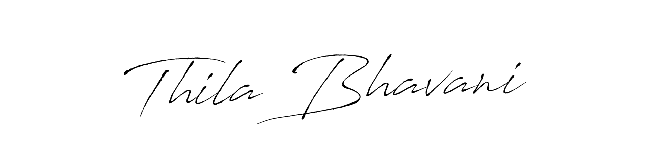 How to make Thila Bhavani signature? Antro_Vectra is a professional autograph style. Create handwritten signature for Thila Bhavani name. Thila Bhavani signature style 6 images and pictures png