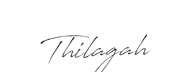 Make a beautiful signature design for name Thilagah. With this signature (Antro_Vectra) style, you can create a handwritten signature for free. Thilagah signature style 6 images and pictures png