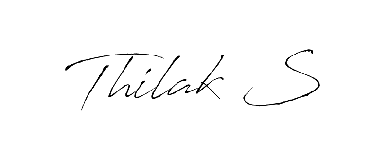 Also we have Thilak S name is the best signature style. Create professional handwritten signature collection using Antro_Vectra autograph style. Thilak S signature style 6 images and pictures png