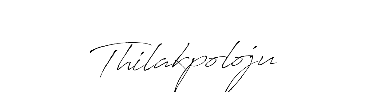 Once you've used our free online signature maker to create your best signature Antro_Vectra style, it's time to enjoy all of the benefits that Thilakpoloju name signing documents. Thilakpoloju signature style 6 images and pictures png