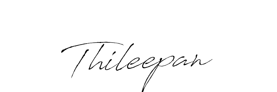 How to make Thileepan signature? Antro_Vectra is a professional autograph style. Create handwritten signature for Thileepan name. Thileepan signature style 6 images and pictures png