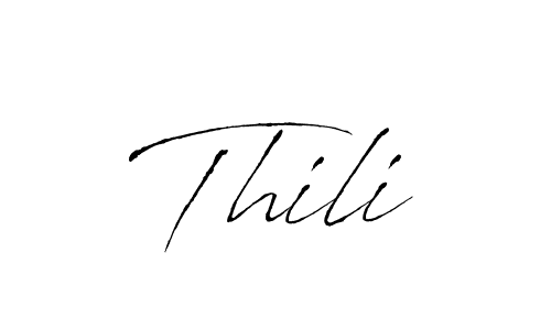 Create a beautiful signature design for name Thili. With this signature (Antro_Vectra) fonts, you can make a handwritten signature for free. Thili signature style 6 images and pictures png