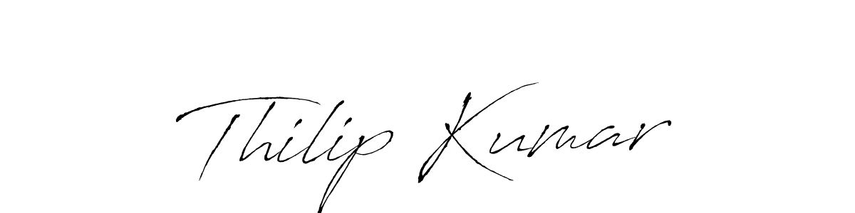 Make a short Thilip Kumar signature style. Manage your documents anywhere anytime using Antro_Vectra. Create and add eSignatures, submit forms, share and send files easily. Thilip Kumar signature style 6 images and pictures png