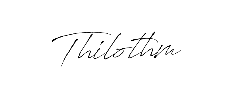 Antro_Vectra is a professional signature style that is perfect for those who want to add a touch of class to their signature. It is also a great choice for those who want to make their signature more unique. Get Thilothm name to fancy signature for free. Thilothm signature style 6 images and pictures png