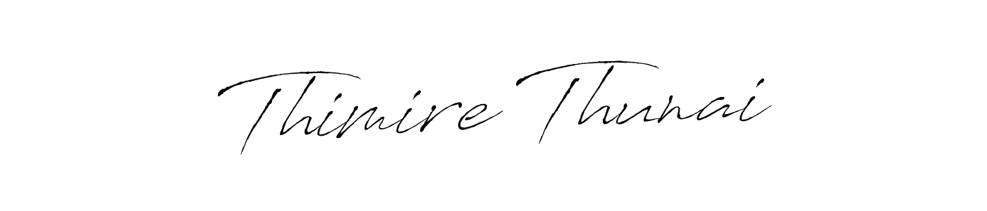 How to make Thimire Thunai signature? Antro_Vectra is a professional autograph style. Create handwritten signature for Thimire Thunai name. Thimire Thunai signature style 6 images and pictures png