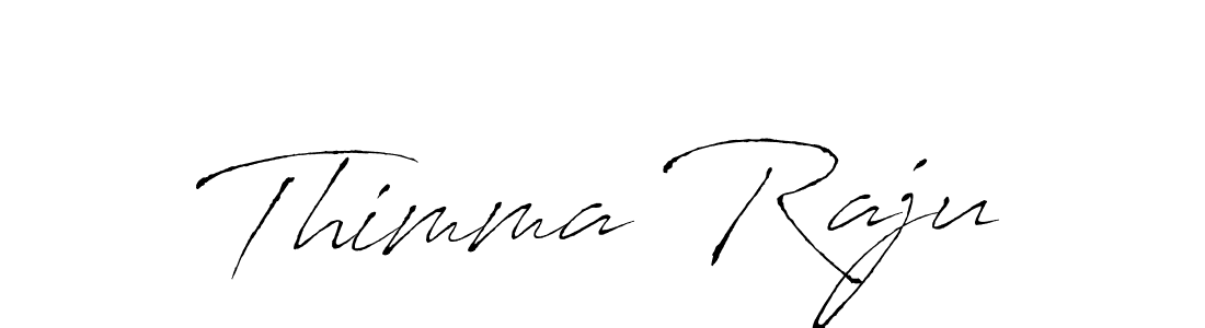 Design your own signature with our free online signature maker. With this signature software, you can create a handwritten (Antro_Vectra) signature for name Thimma Raju. Thimma Raju signature style 6 images and pictures png