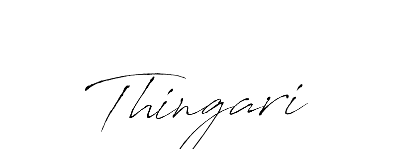 Use a signature maker to create a handwritten signature online. With this signature software, you can design (Antro_Vectra) your own signature for name Thingari. Thingari signature style 6 images and pictures png