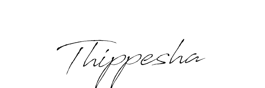 Use a signature maker to create a handwritten signature online. With this signature software, you can design (Antro_Vectra) your own signature for name Thippesha. Thippesha signature style 6 images and pictures png