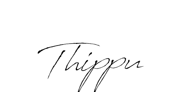 Design your own signature with our free online signature maker. With this signature software, you can create a handwritten (Antro_Vectra) signature for name Thippu. Thippu signature style 6 images and pictures png