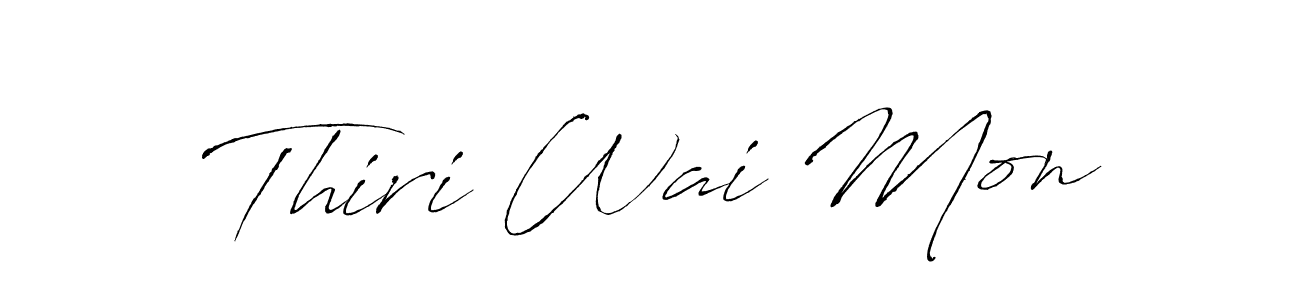Also we have Thiri Wai Mon name is the best signature style. Create professional handwritten signature collection using Antro_Vectra autograph style. Thiri Wai Mon signature style 6 images and pictures png