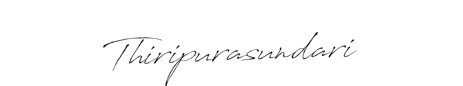 Design your own signature with our free online signature maker. With this signature software, you can create a handwritten (Antro_Vectra) signature for name Thiripurasundari. Thiripurasundari signature style 6 images and pictures png