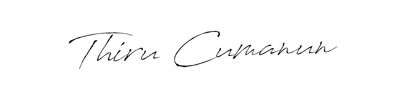 The best way (Antro_Vectra) to make a short signature is to pick only two or three words in your name. The name Thiru Cumanun include a total of six letters. For converting this name. Thiru Cumanun signature style 6 images and pictures png