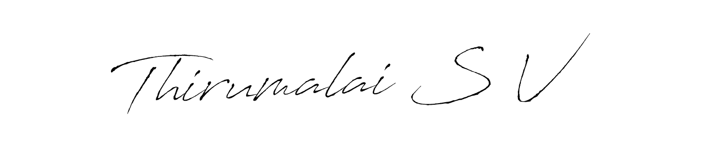 This is the best signature style for the Thirumalai S V name. Also you like these signature font (Antro_Vectra). Mix name signature. Thirumalai S V signature style 6 images and pictures png