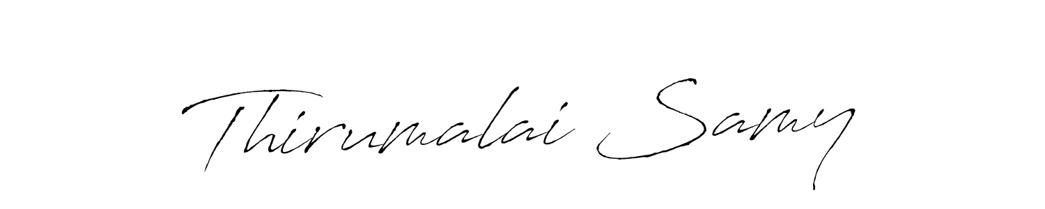 It looks lik you need a new signature style for name Thirumalai Samy. Design unique handwritten (Antro_Vectra) signature with our free signature maker in just a few clicks. Thirumalai Samy signature style 6 images and pictures png