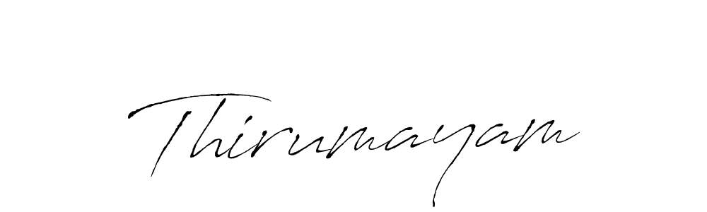 Design your own signature with our free online signature maker. With this signature software, you can create a handwritten (Antro_Vectra) signature for name Thirumayam. Thirumayam signature style 6 images and pictures png
