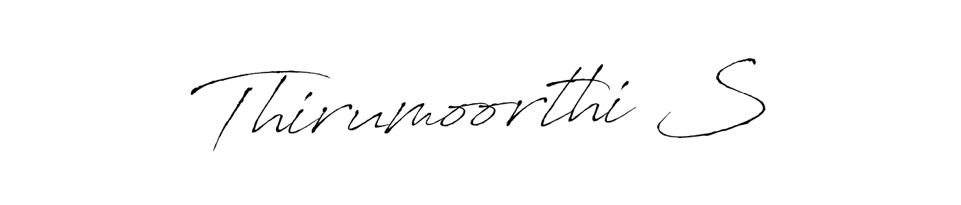 This is the best signature style for the Thirumoorthi S name. Also you like these signature font (Antro_Vectra). Mix name signature. Thirumoorthi S signature style 6 images and pictures png