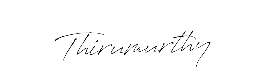 Create a beautiful signature design for name Thirumurthy. With this signature (Antro_Vectra) fonts, you can make a handwritten signature for free. Thirumurthy signature style 6 images and pictures png