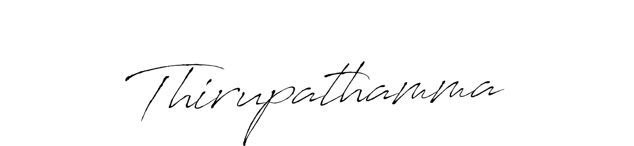 How to make Thirupathamma signature? Antro_Vectra is a professional autograph style. Create handwritten signature for Thirupathamma name. Thirupathamma signature style 6 images and pictures png
