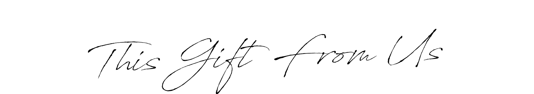Create a beautiful signature design for name This Gift From Us. With this signature (Antro_Vectra) fonts, you can make a handwritten signature for free. This Gift From Us signature style 6 images and pictures png