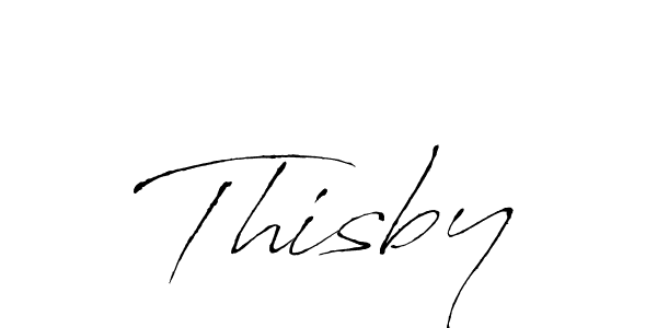 Create a beautiful signature design for name Thisby. With this signature (Antro_Vectra) fonts, you can make a handwritten signature for free. Thisby signature style 6 images and pictures png